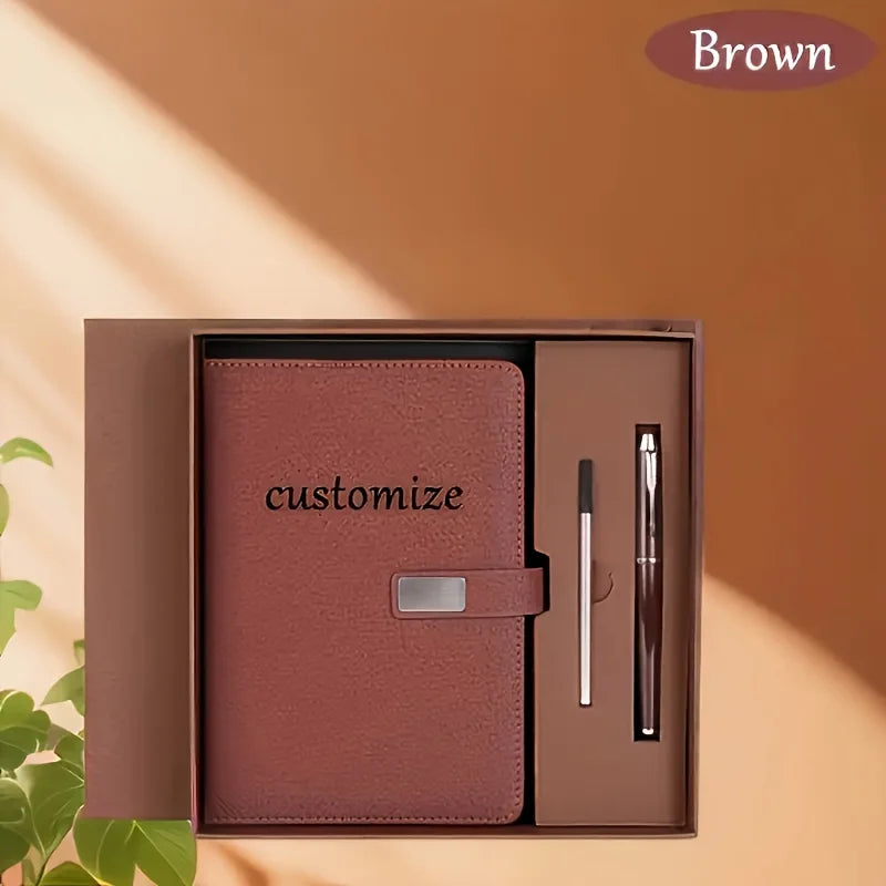 Engraved A5 Notebook Set with Pen & Pencil