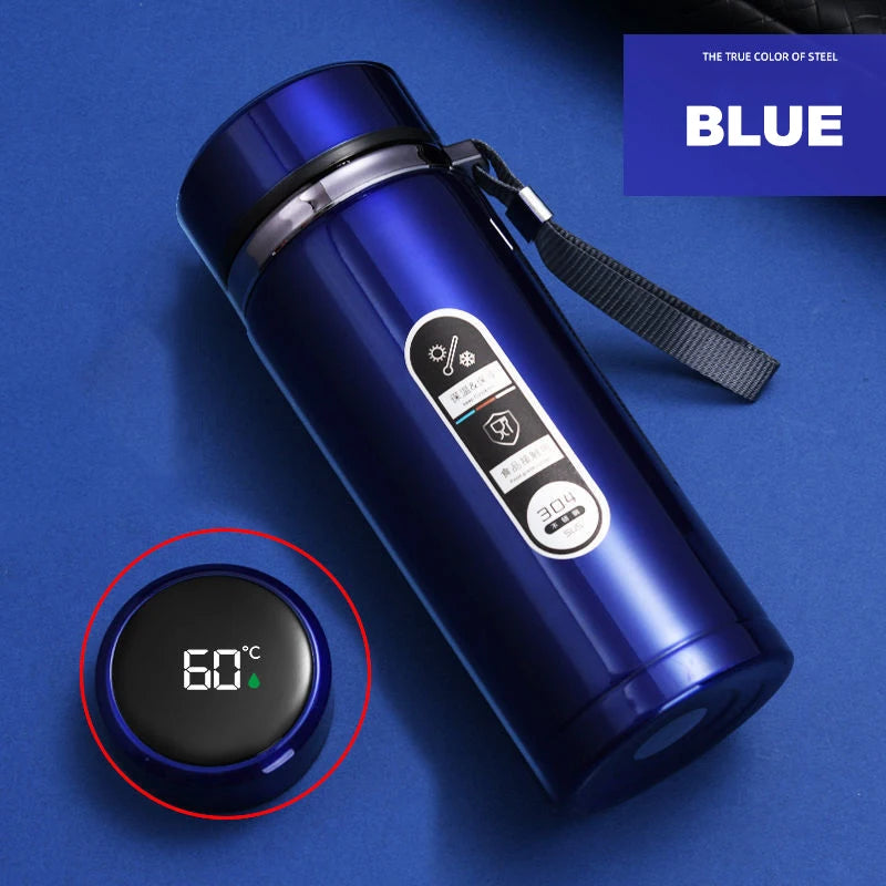 LED Display Stainless Steel Thermos Bottle