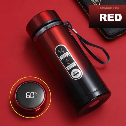 LED Display Stainless Steel Thermos Bottle
