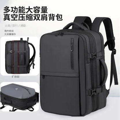 Men’s Vacuum Compression Expandable Travel & Laptop Backpack