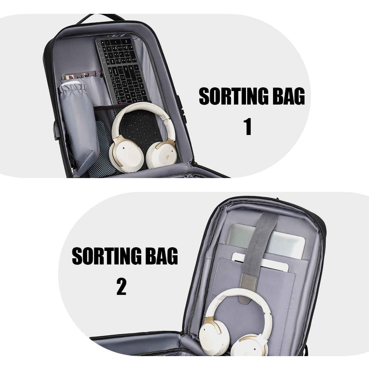 Men’s Expandable Hard-Shell Laptop & Travel Backpack