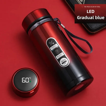 LED Display Stainless Steel Thermos Bottle