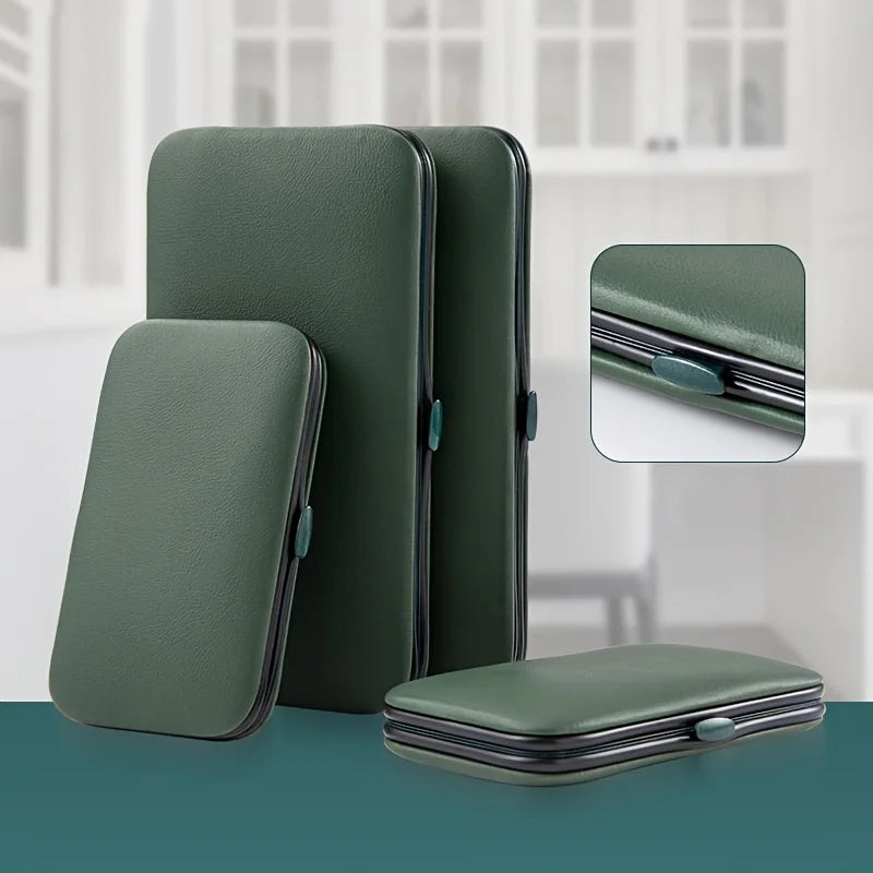 7–18 Piece Stainless Steel Nail Care Kit with Travel Case