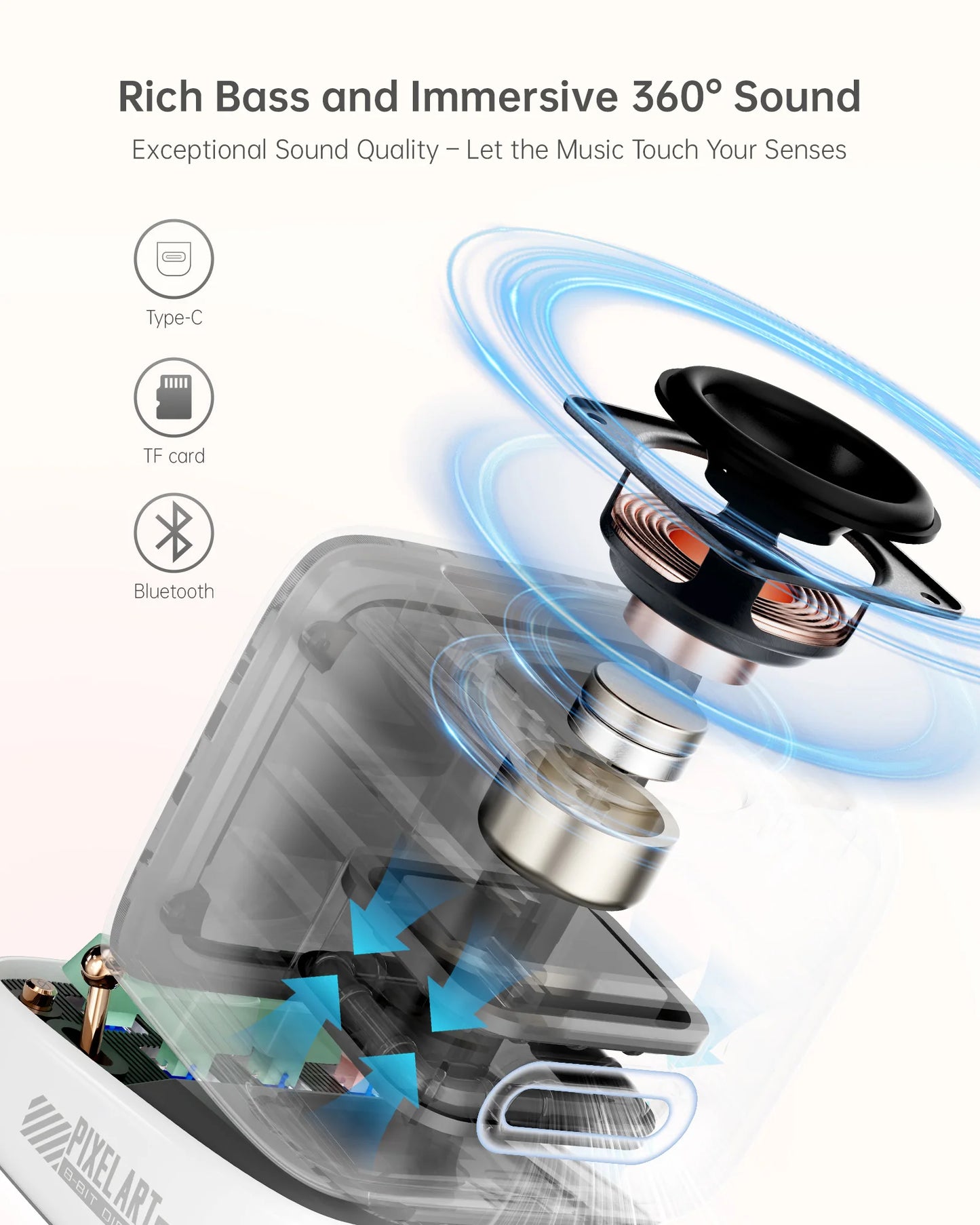 Divoom Ditoo-Pro Retro Pixel Bluetooth Speaker