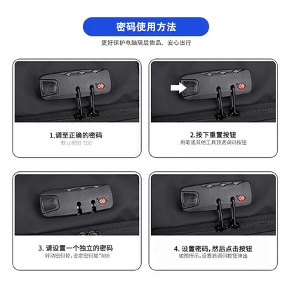 Men’s Vacuum Compression Expandable Travel & Laptop Backpack