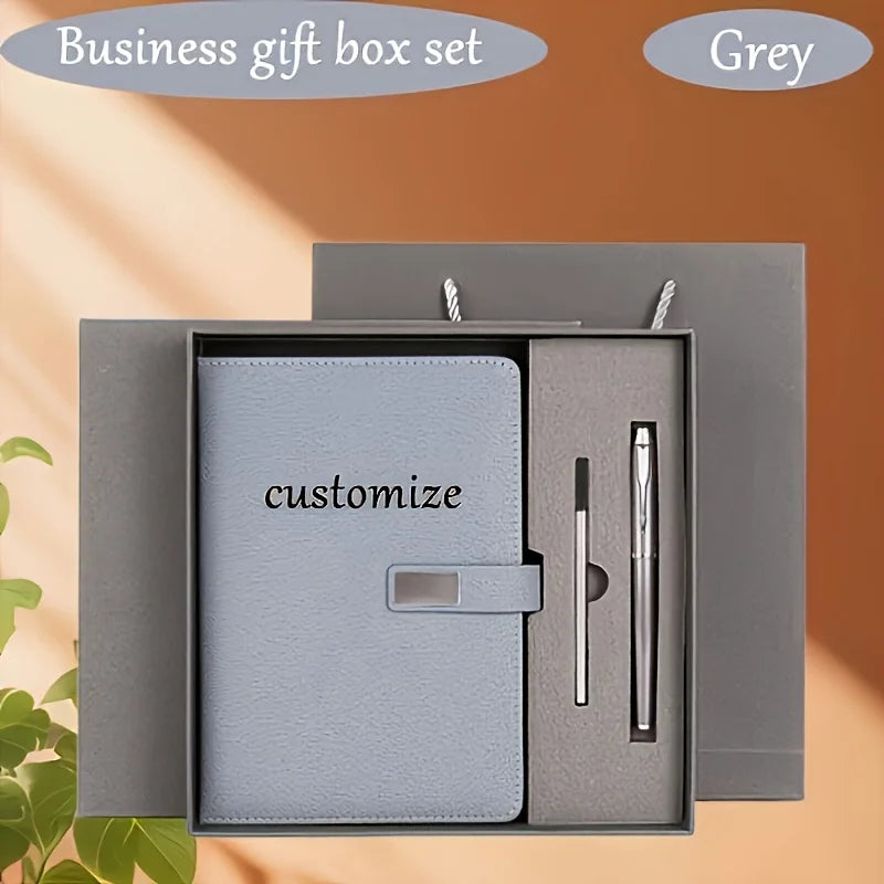 Engraved A5 Notebook Set with Pen & Pencil