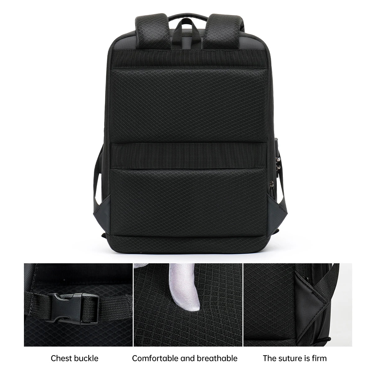 Men’s Expandable Hard-Shell Laptop & Travel Backpack