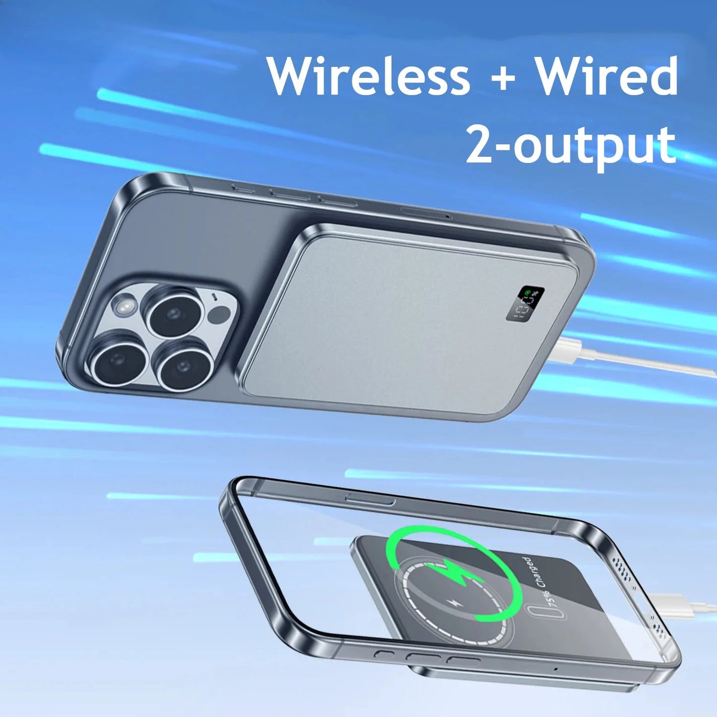 10,000mAh Magnetic Wireless Power Bank