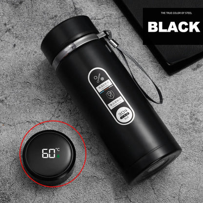 LED Display Stainless Steel Thermos Bottle