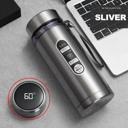 LED Display Stainless Steel Thermos Bottle