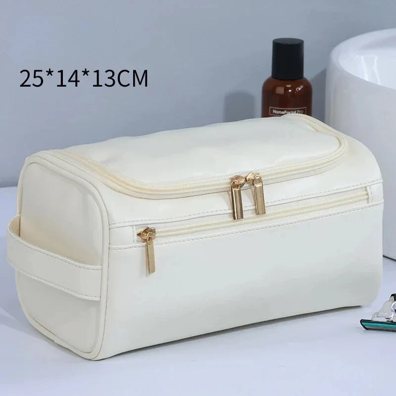 Leather Travel Toiletry Bag for Men