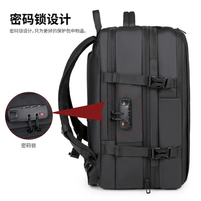 Men’s Vacuum Compression Expandable Travel & Laptop Backpack